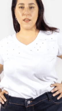 Remera Noche de Estrellas Blanca